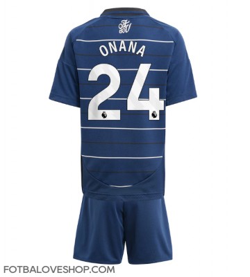 Aston Villa Amadou Onana #24 Dětské Alternativní Dres 2024-25 Krátký Rukáv (+ trenýrky)